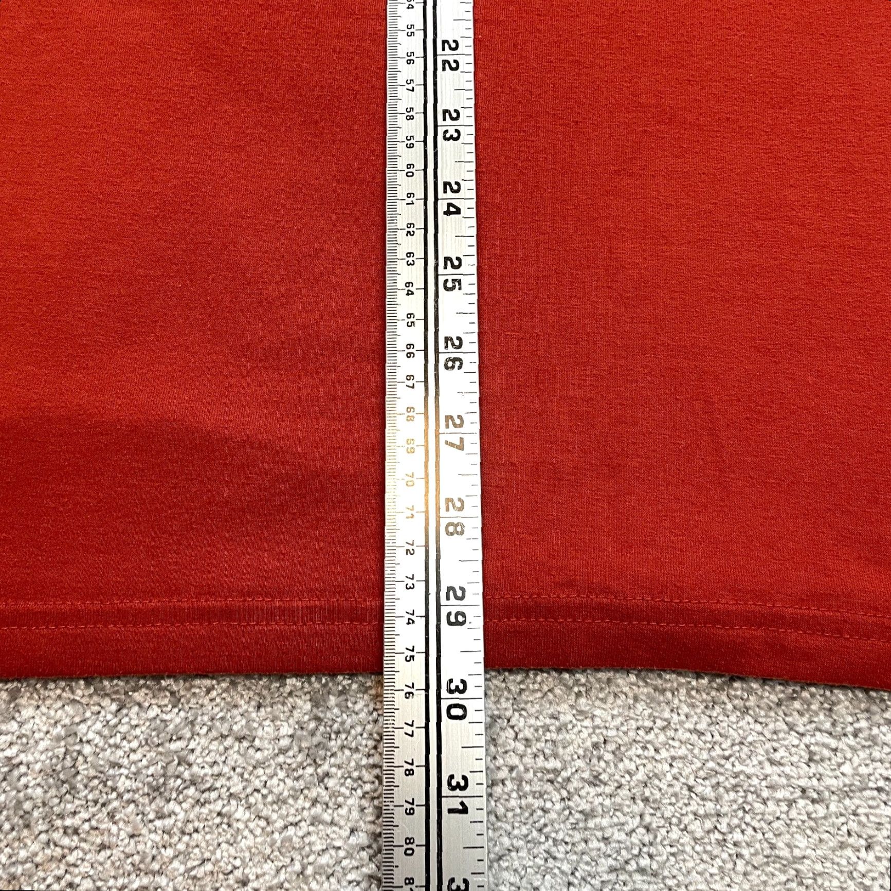 George George Shirt Mens XL Orange Long Sleeve Crew Neck Solid Adult T-Shirt Size US XL / EU 56 / 4 - 6 Thumbnail