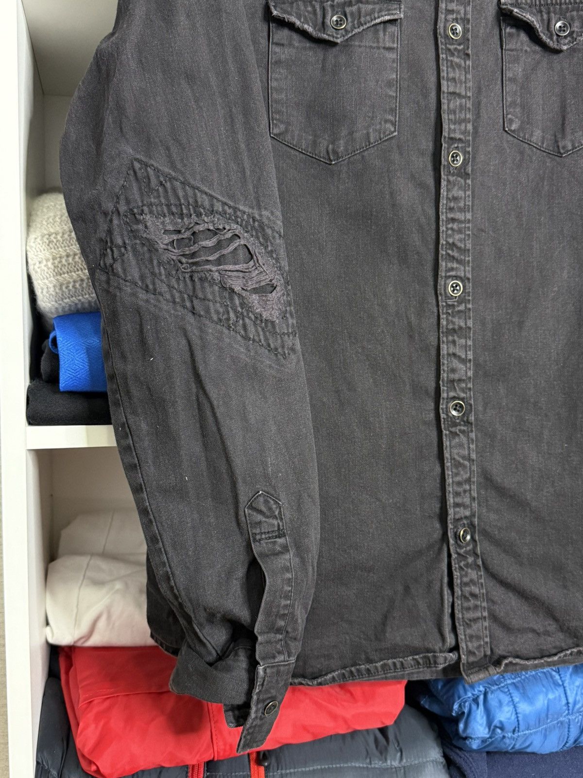 Allsaints Allsainta Avant Gard Denim Jacket size S Size US S / EU 44-46 / 1 - 2 Thumbnail