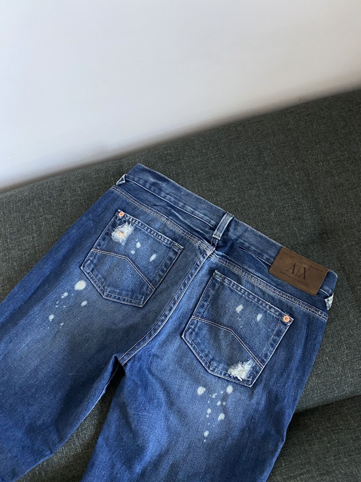 Armani Armani Vintage Flared Jeans Washed Faded Japanese Wide Y2K Size US 30 / EU 46 - 6 Thumbnail
