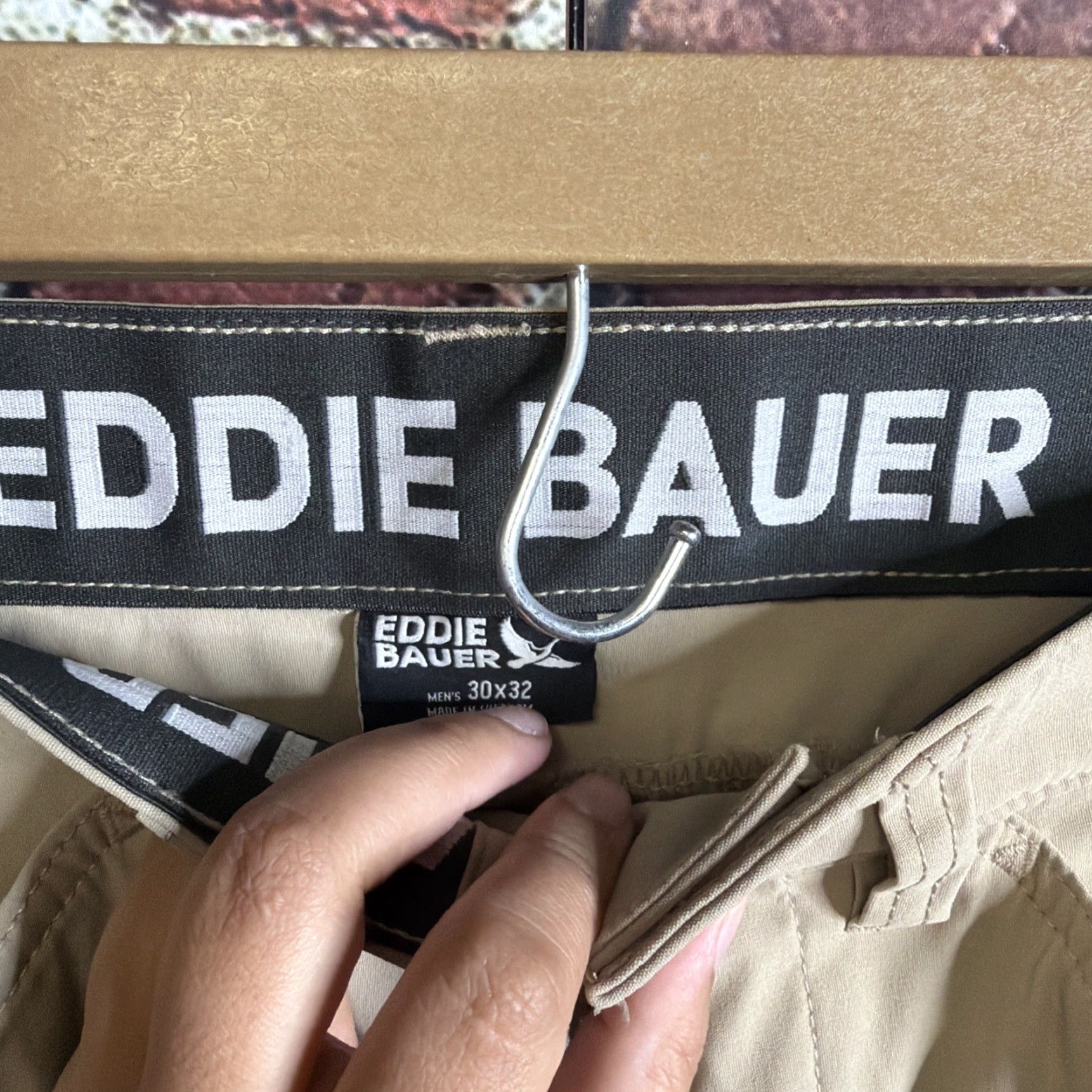 Eddie Bauer Eddie Bauer Rainier Tech Pants Mens 30x32 Cargo Outdoor Hiking Gorpcore Size US 30 / EU 46 - 2 Thumbnail