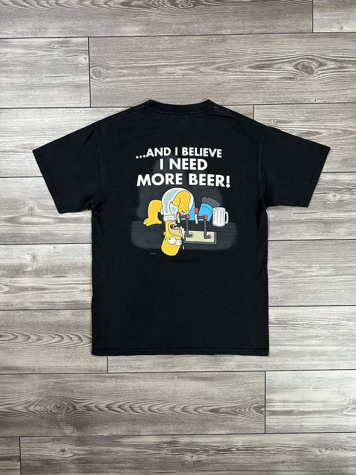 The Simpsons × Vintage Vintage The Simpsons Homer Funny Beer T Shirt Size US M / EU 48-50 / 2 - 2 Thumbnail