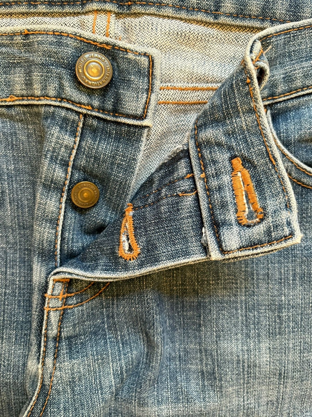 Japanese Brand Vintage Japanese Brand Mud Wash Distress Bootcut Flare Jeans Size US 31 - 3 Thumbnail