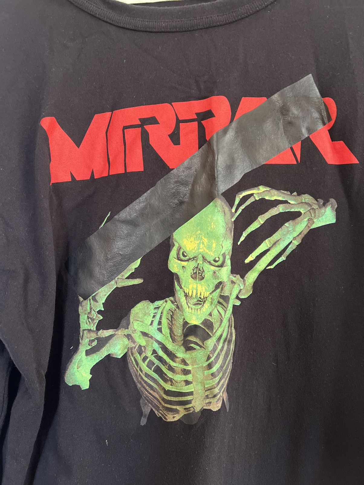 Off-White × Virgil Abloh Off white Mirror Skull Long sleeve TEE Size US M / EU 48-50 / 2 - 5 Thumbnail