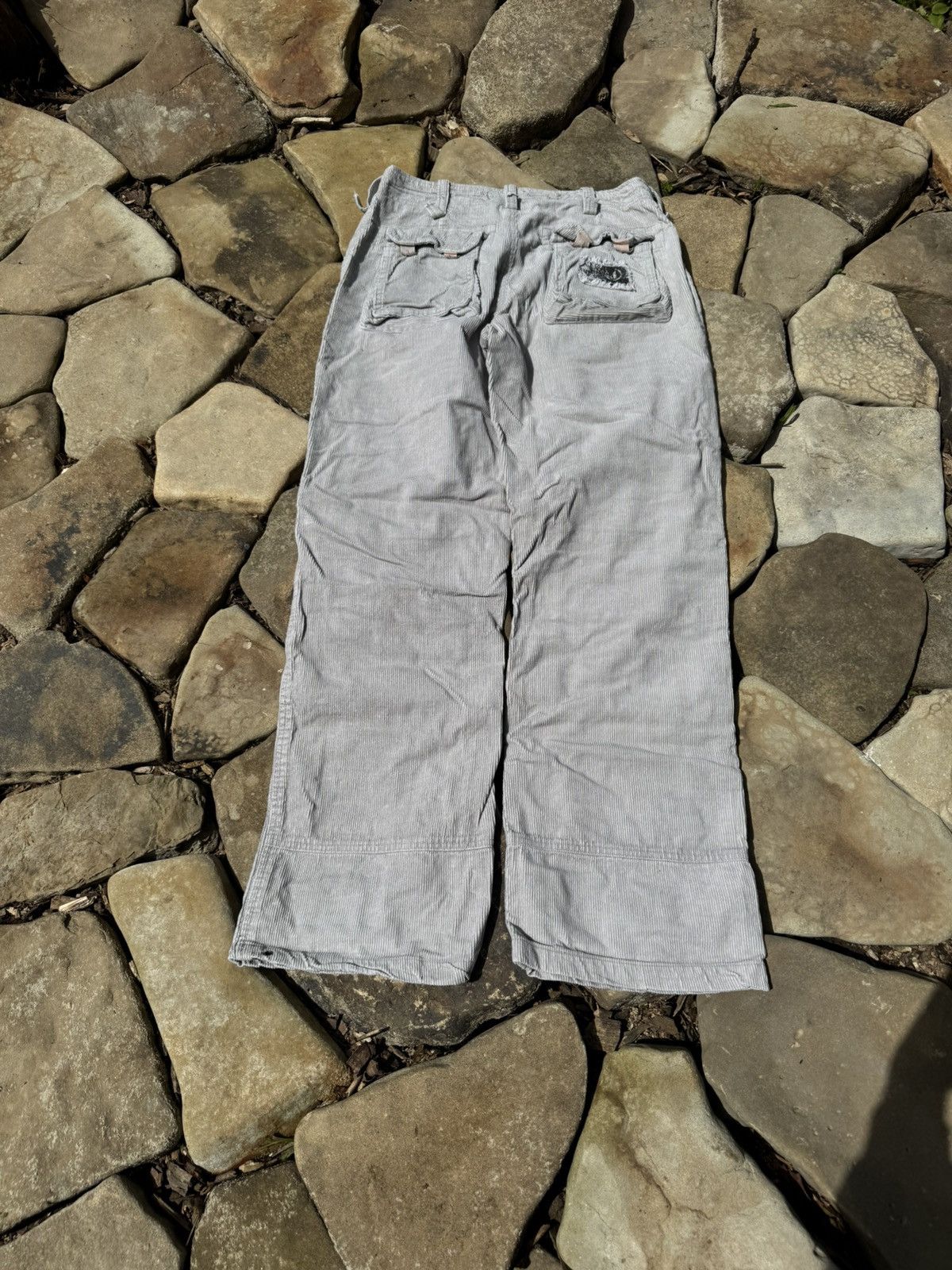 Vintage Vintage Fishbone Cargo Corduroy Pants Size US 30 / EU 46 - 9 Thumbnail