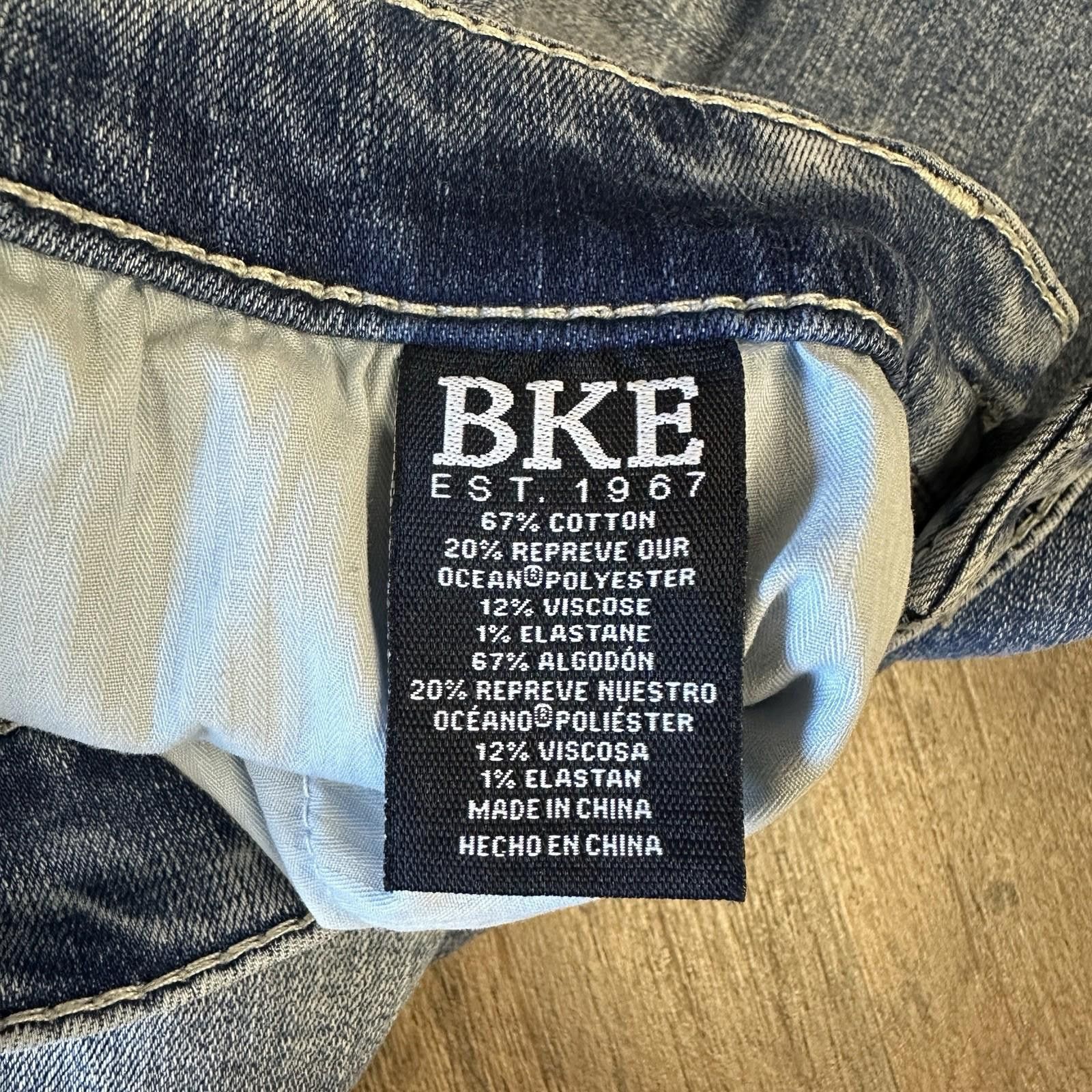 Buckle Black BKE Jake Straight Leg Distressed 29x32 Stretch Whiskered Size US 29 - 4 Thumbnail