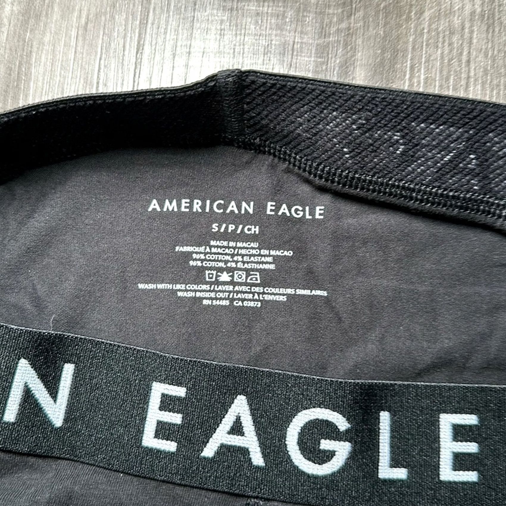 American Eagle Outfitters American Eagle Boxer Brief Men Small S Black Underwear Regular Style Size 36R - 3 Thumbnail