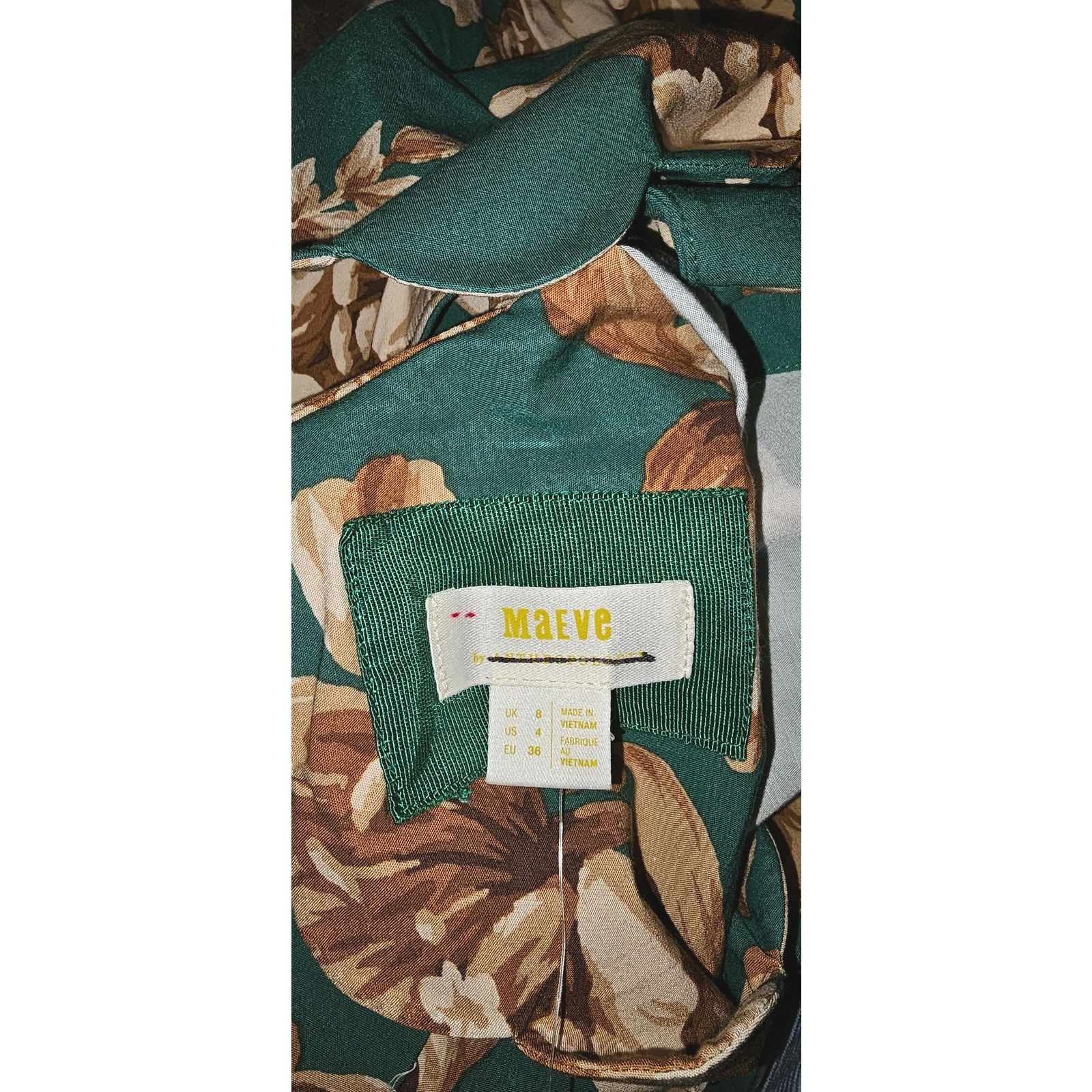 Anthropologie New Maeve Mock-Neck Stretch Shift Mini Dress $160 4 Floral Size S / US 4 / IT 40 - 4 Thumbnail