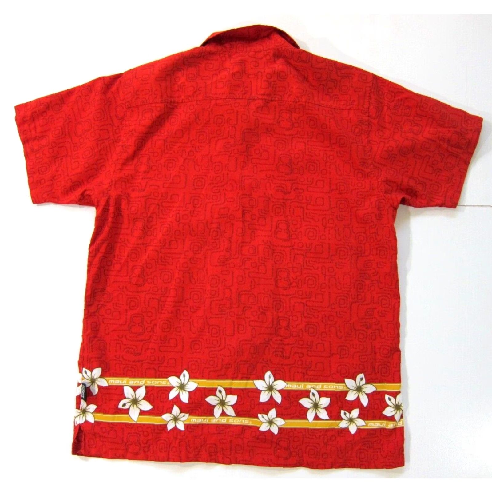 Vintage Vintage Maui And Sons 1980 Red Floral Short Sleeve Hawaiian Shirt Men Large Size US L / EU 52-54 / 3 - 2 Thumbnail