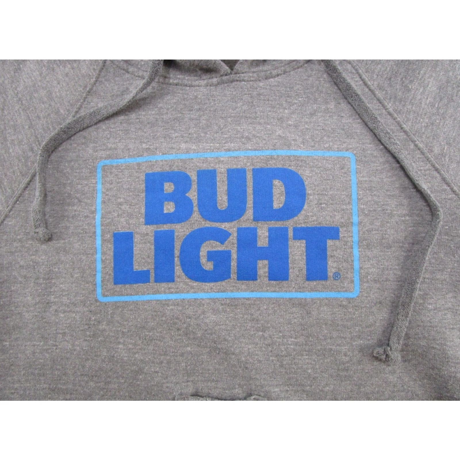 Vintage VINTAGE Brew City Bud Light Hoodie Shirt Men Gray Pouch Pocket Logo Graphic Print Pockets Hooded Pullover MSzz Size US M / EU 48-50 / 2 - 2 Thumbnail