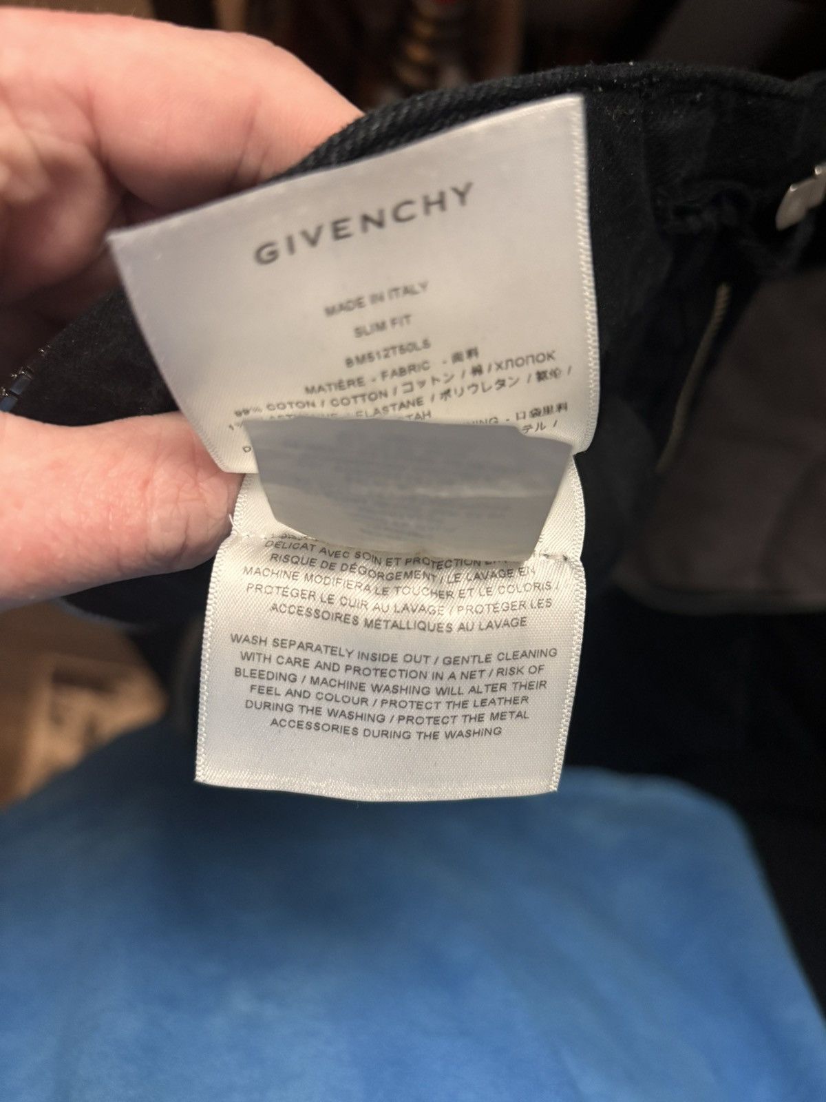 Givenchy Black Givenchy Slim Fit Jeans Size US 30 / EU 46 - 15 Thumbnail