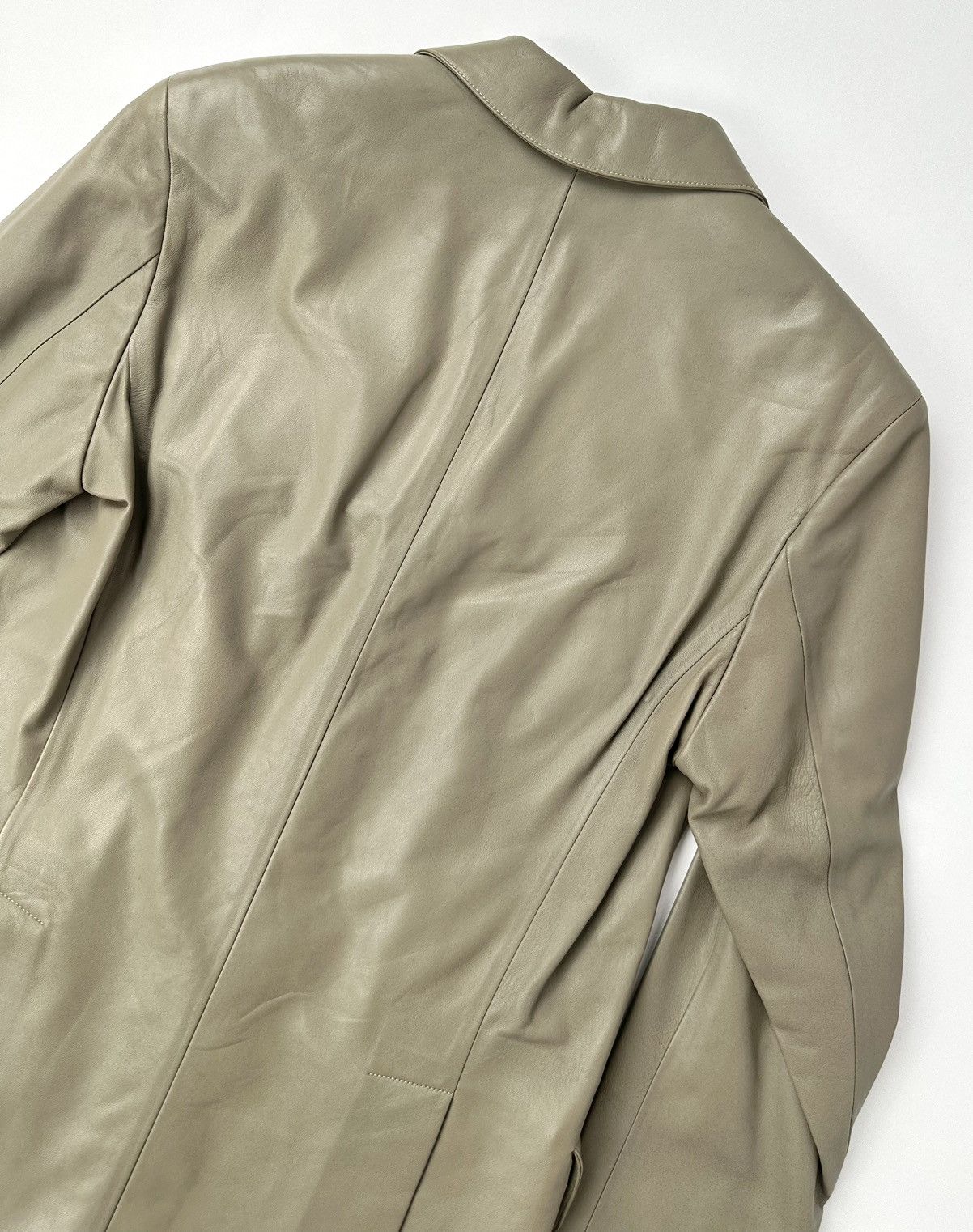 Hermes Hermes Lambskin Leather Classic Pockets Blazer Size 46S - 8 Thumbnail