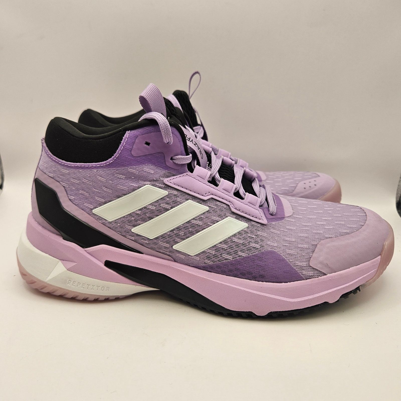 Adidas ADIDAS WOMEN'S 8 CRAZYFLIGHT 6 MID PURPLE INDOOR VOLLEYBALL Size US 8 / IT 38 - 4 Thumbnail