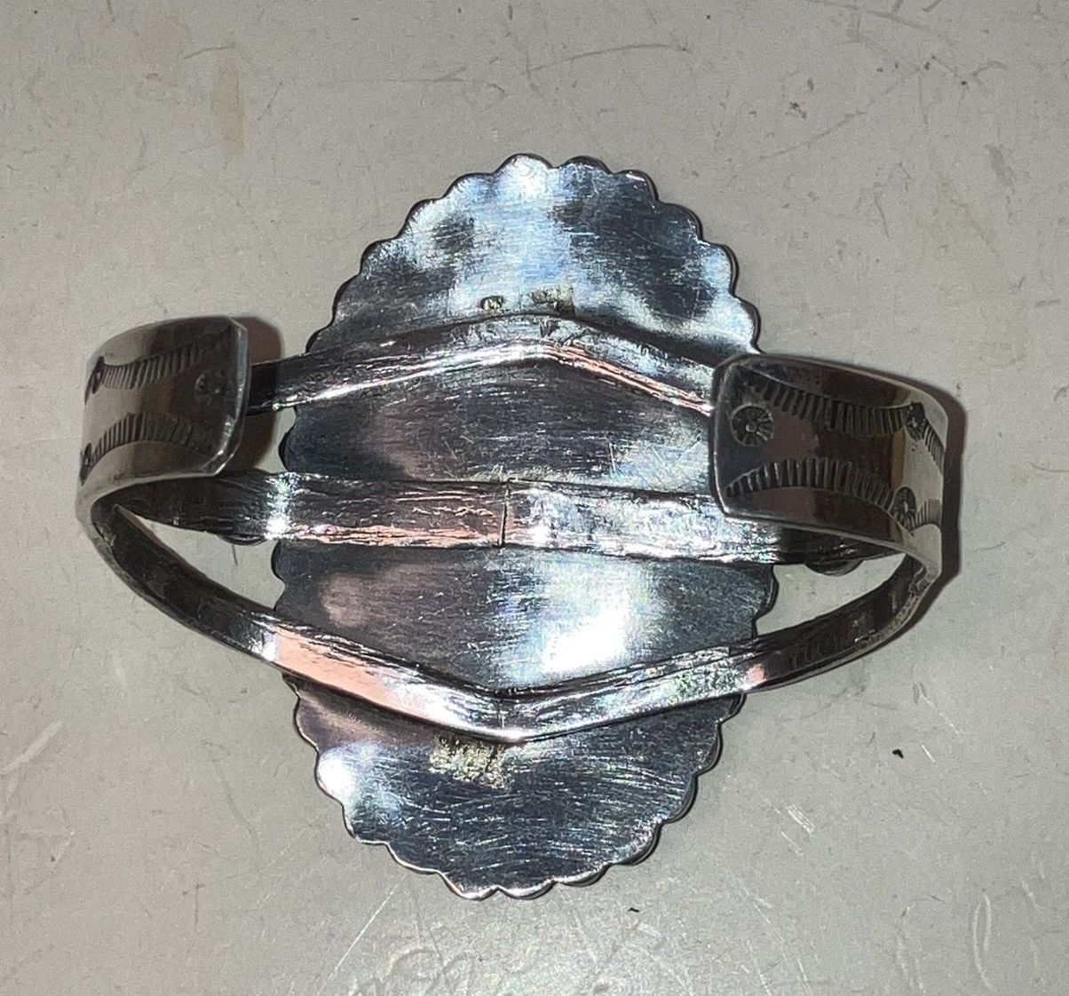 Other Navajo Cuff Bracelet with Large Number Eight Mine Turquoise Size ONE SIZE - 5 Thumbnail