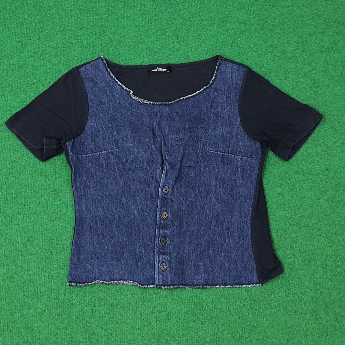 Tricot Comme des Garcons Vintage Tricot Comme Des Garcons Denim Tshirt C267N41 Size S / US 4 / IT 40 - 1 Thumbnail