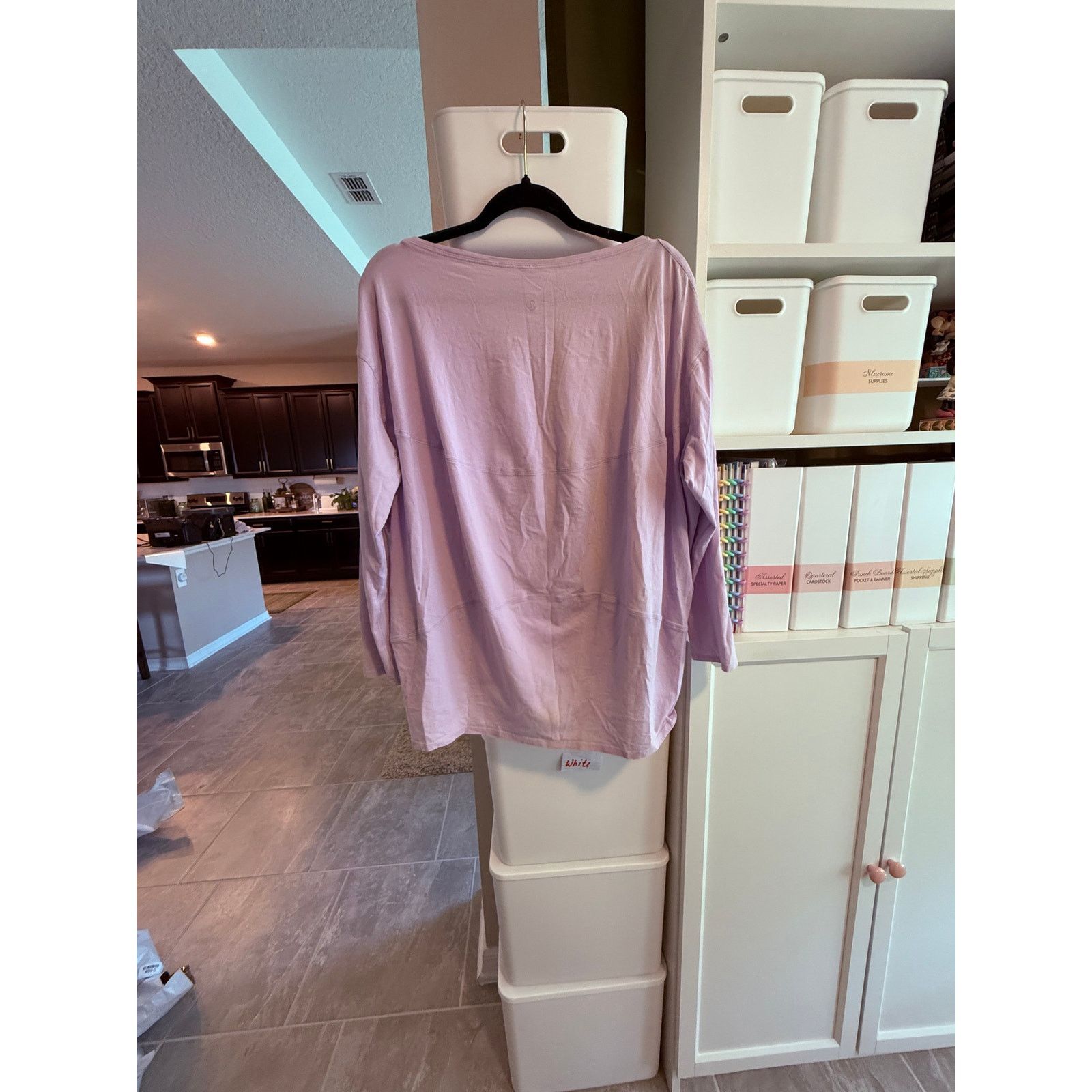 Lululemon Lululemon Light Purple Long Sleeve Shirt Women 12 - C025 Size US L / EU 52-54 / 3 - 4 Thumbnail