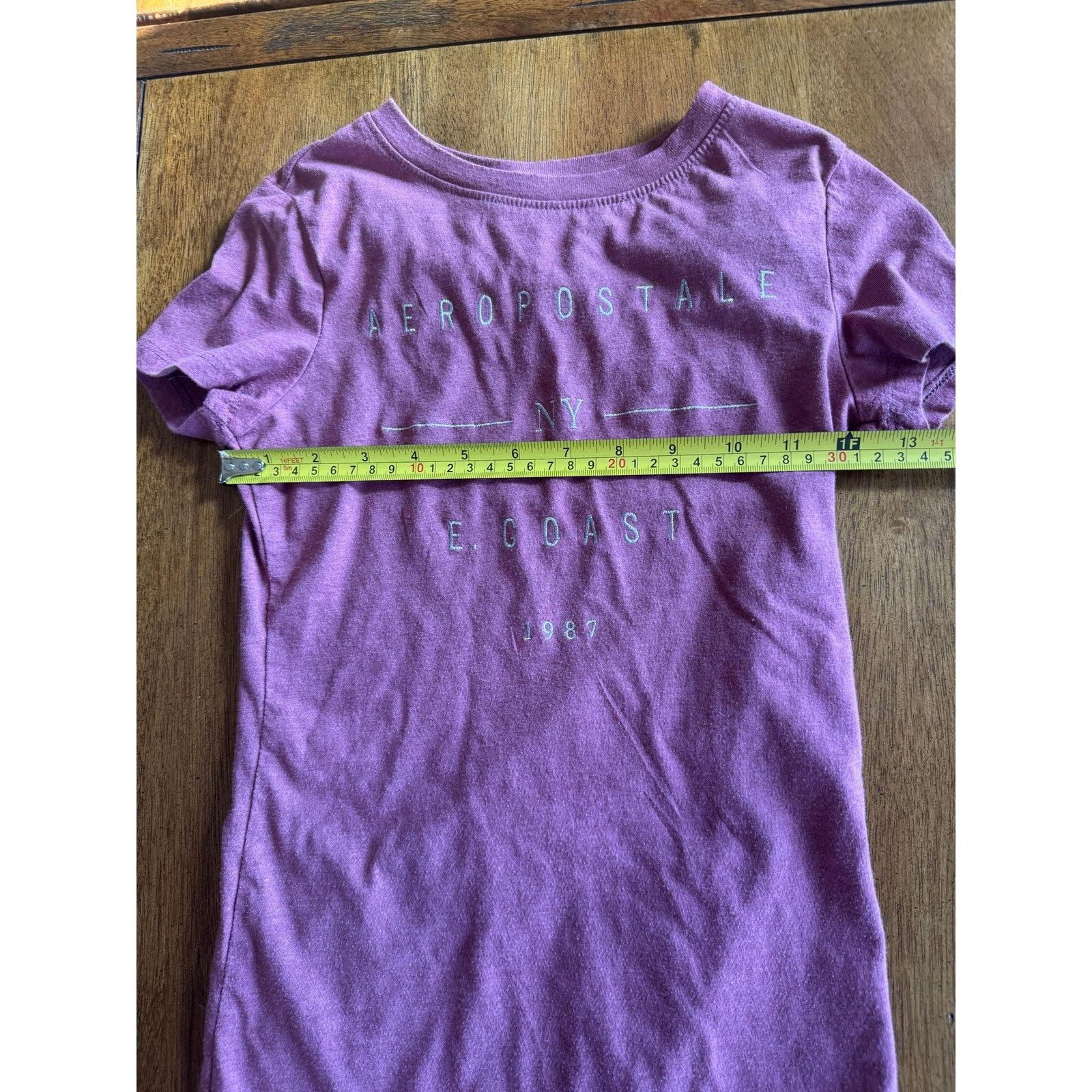 Aeropostale Aeropostale NY East Coast 1987 Tee XS Pink Graphic T-Shirt Size XS / US 0-2 / IT 36-38 - 6 Thumbnail