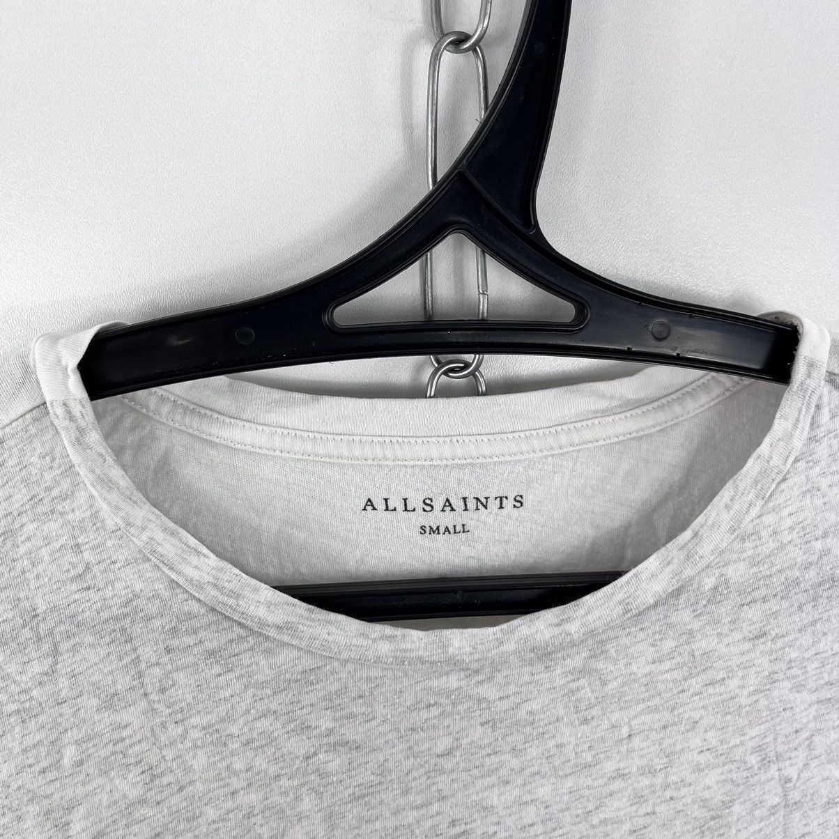 Allsaints × Japanese Brand All Saints Basic T-Shirt Grey/White Relaxed Fit Size Small Size US S / EU 44-46 / 1 - 2 Thumbnail