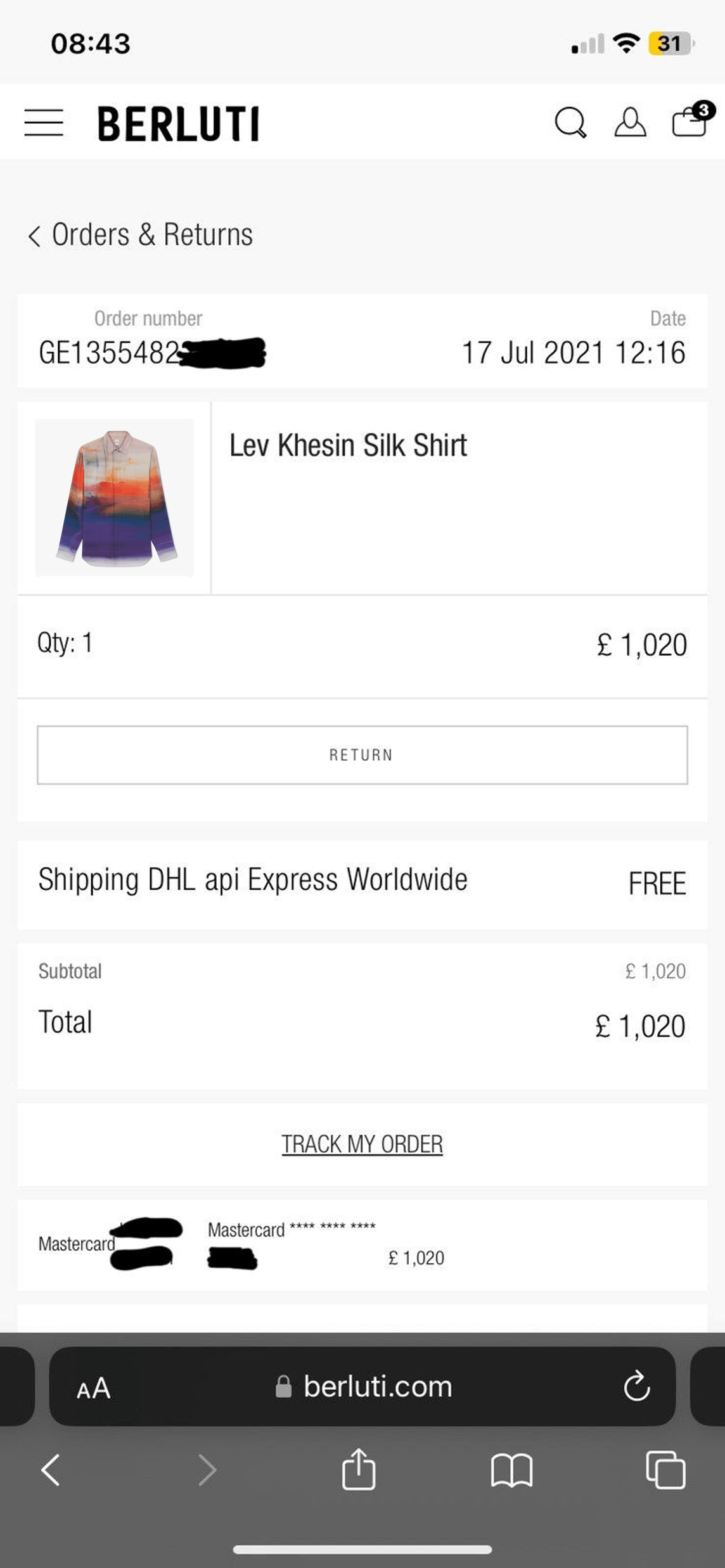 Berluti Lev Khesin Silk Shirt - size 37 Size US XS / EU 42 / 0 - 6 Thumbnail