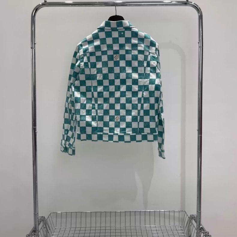 Louis Vuitton louis vuitton Green checkerboard jacket 2501-Nextarrow Size US S / EU 44-46 / 1 - 2 Thumbnail