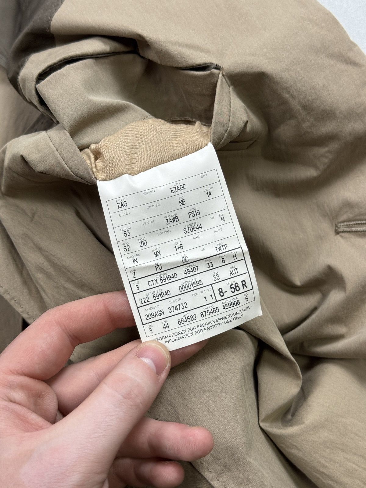 Z Zegna Z Zegna Cotton Nylon Modern Blazer (Y1266) Size 46R - 8 Thumbnail