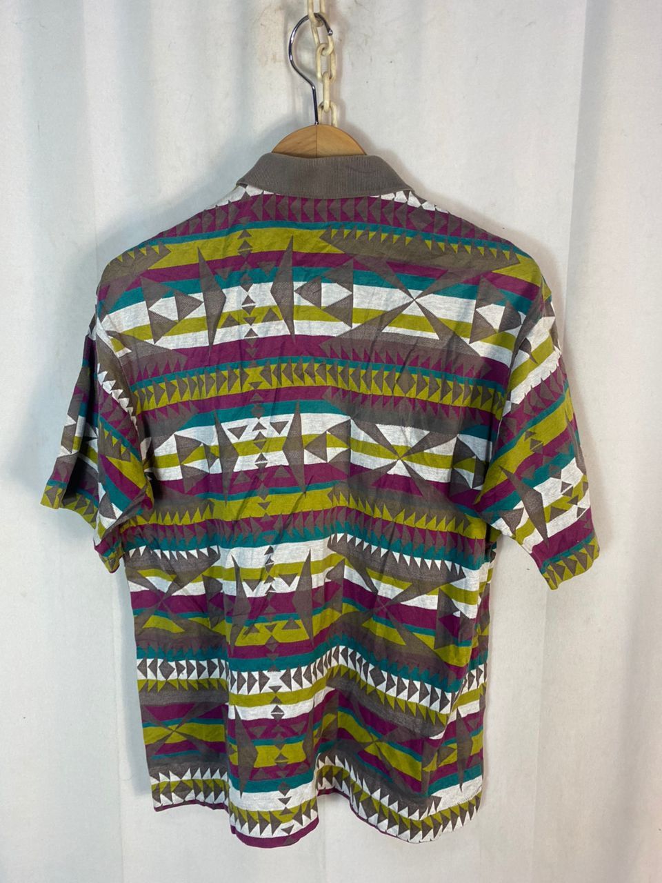 Japanese Brand × Lindbergh × Vintage Vintage Lindbergh fullprint native polo shirt Size US L / EU 52-54 / 3 - 10 Thumbnail