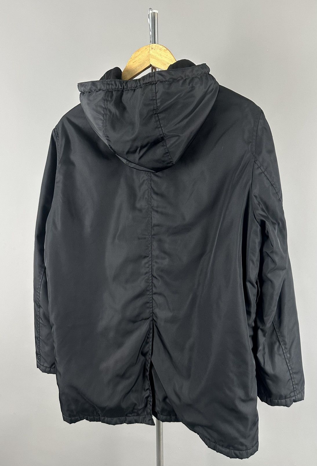 Prada Prada - Parka Zip Hooded - Nylon Jacket in Black Size US S / EU 44-46 / 1 - 9 Thumbnail