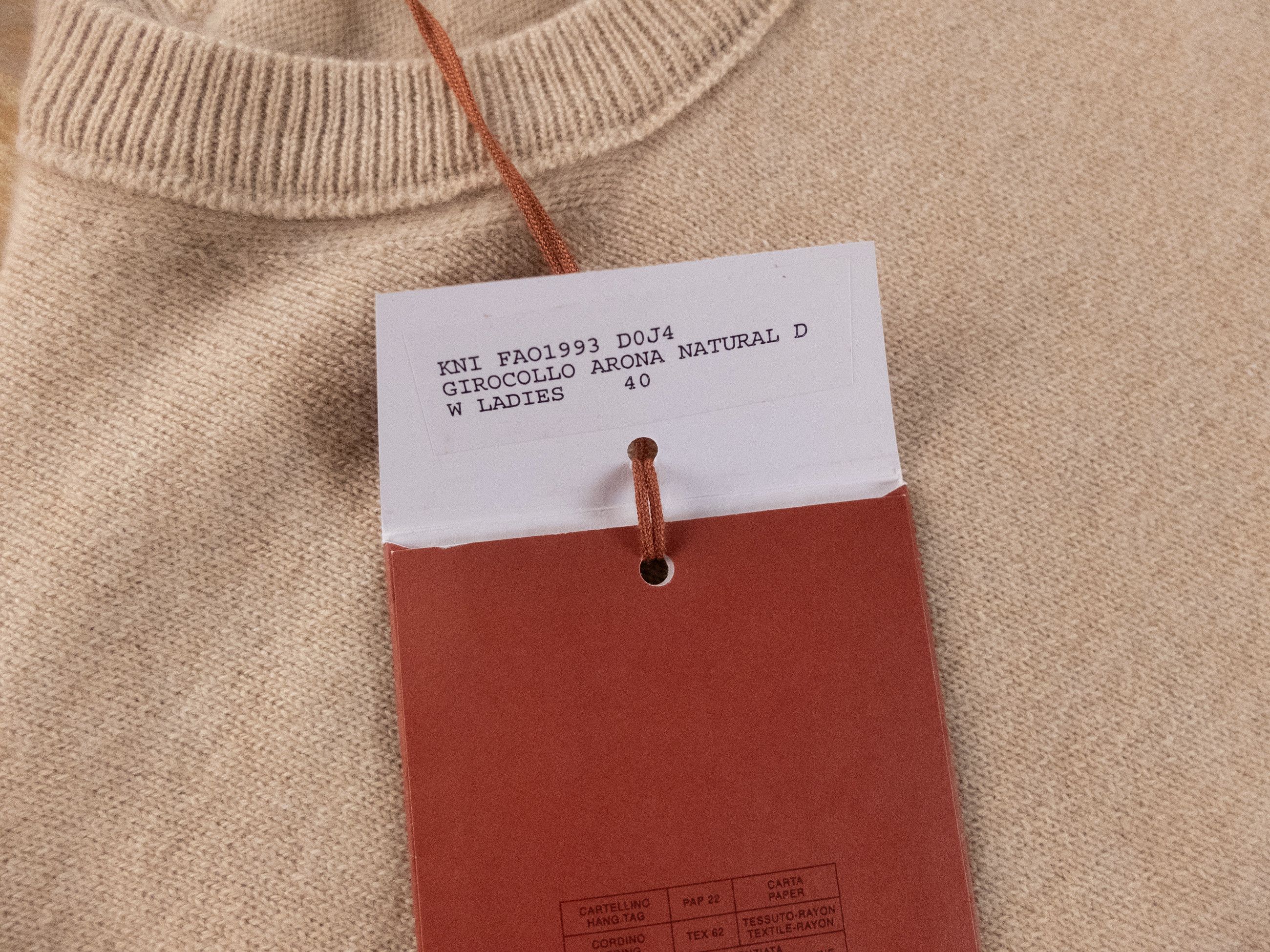 Loro Piana LORO PIANA beige baby cashmere crewneck sweater 40 Size S / US 4 / IT 40 - 5 Thumbnail
