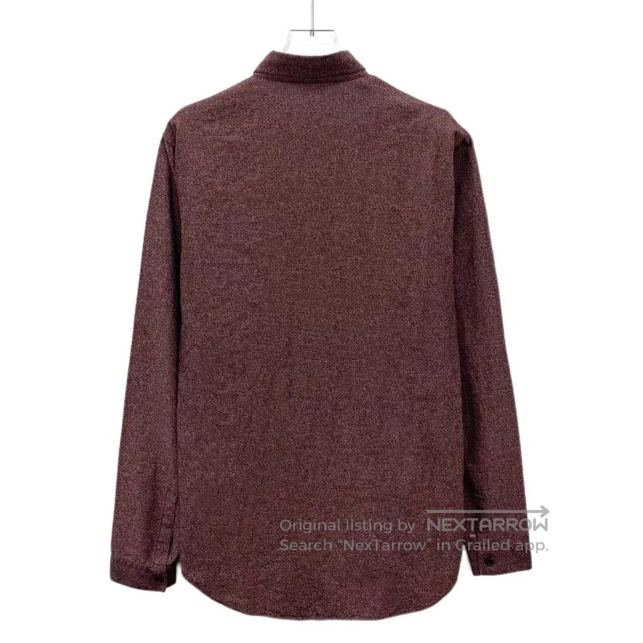 Dior Dior Burgundy Cotton Collared Long-Sleeve Shirt. Size US S / EU 44-46 / 1 - 2 Thumbnail