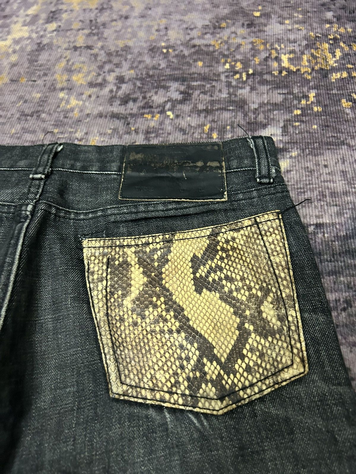 Hysteric Glamour Handcraft Tokyo Snake Pocket Back Bootcut Jeans Size US 32 / EU 48 - 8 Thumbnail