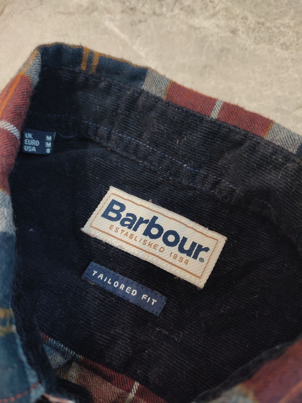 Barbour Barbour coton shirt red navy cage print M size Size US M / EU 48-50 / 2 - 7 Thumbnail
