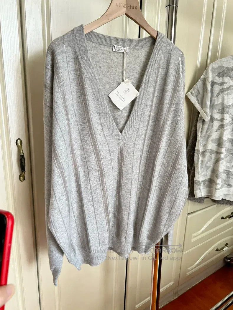 Brunello Cucinelli Brunello Cucinelli Sequin Cashmere Sweater Size M / US 6-8 / IT 42-44 - 3 Thumbnail