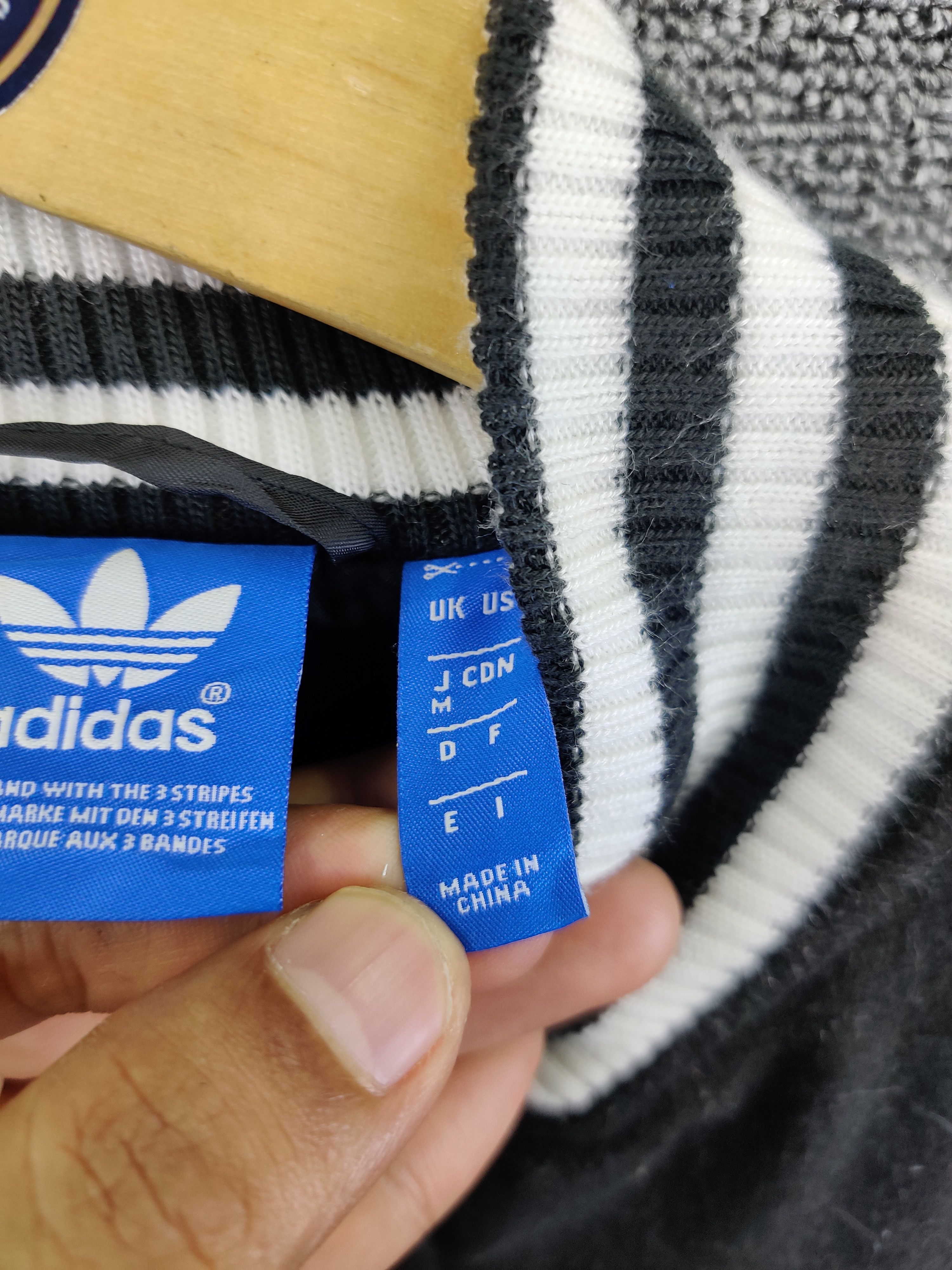 Adidas Vintage Adidas Big Logo Wool Varsity Jacket Size US M / EU 48-50 / 2 - 14 Thumbnail