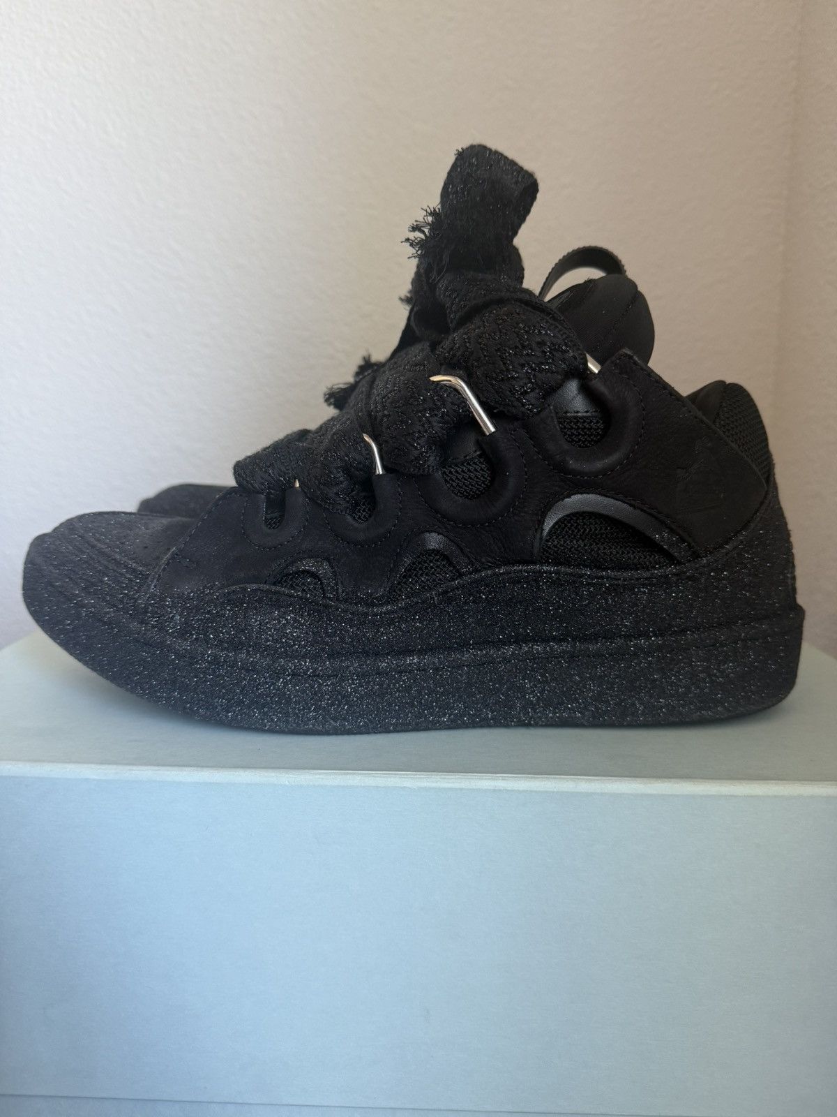 Lanvin Lanvin Curb Sneakers Black Glitter Size US 10 / EU 43 - 3 Thumbnail