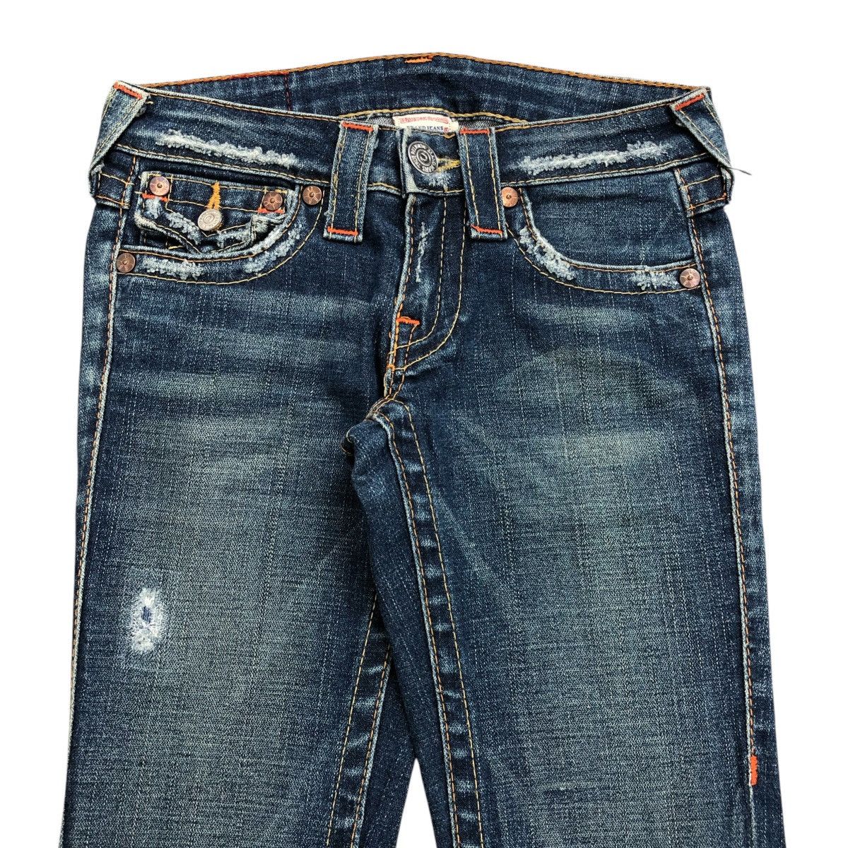 If Six Was Nine × Japanese Brand × True Religion Vintage True Relligion Distressed BootCut Flared Jeans LGB Size US 26 / EU 42 - 5 Thumbnail