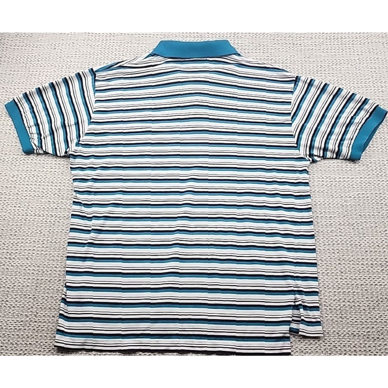 Sears VINTAGE The Men's Store at Sears Polo Golf Shirt Mens L Dad Short Sleeve Striped Polo Size US L / EU 52-54 / 3 - 6 Thumbnail