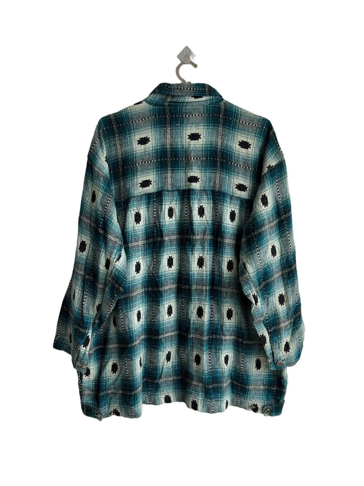 JNCO Y2K G Kids HipHop Navajo Print Madras Tartan Boxy OS Jacket Size US XL / EU 56 / 4 - 7 Thumbnail