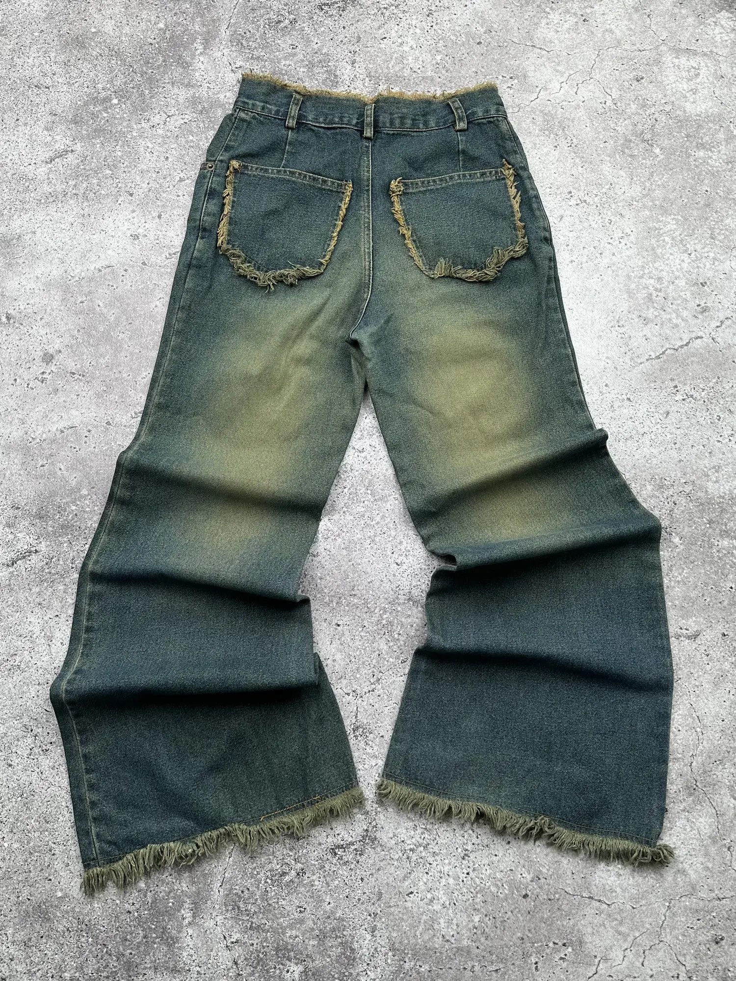 Japanese Brand Vintage Faded Flare Jeans C342(V617) Size 25" / US 0 / IT 36 - 10 Thumbnail