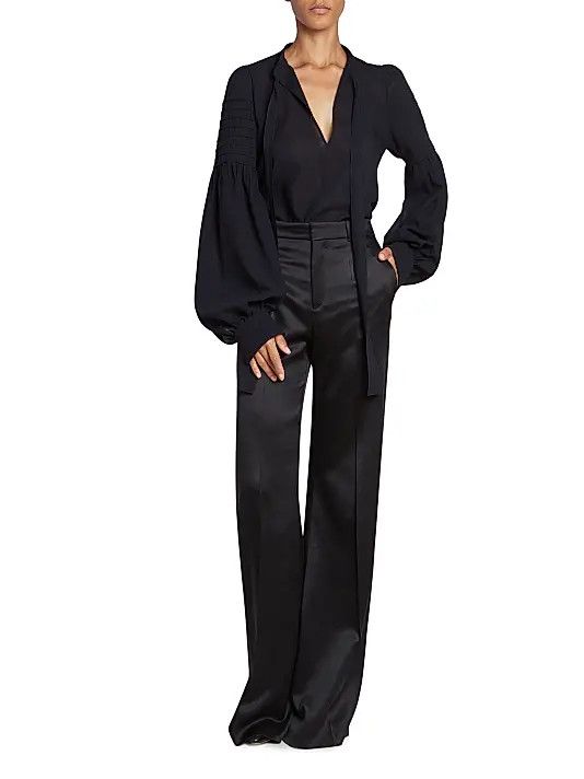 Chloe o1y0825 Casual Pant in Black Size 27" / US 4 / IT 40 - 6 Thumbnail