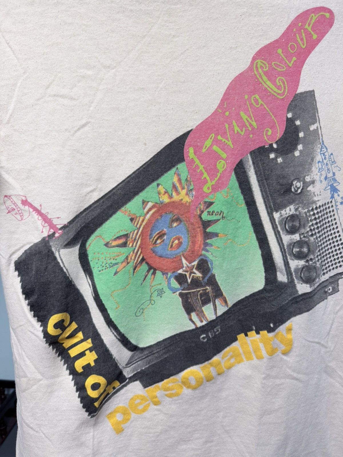Band Tees Living Colour Vintage 1988 Cult of Personality EP Promo Tee Size US M / EU 48-50 / 2 - 2 Thumbnail