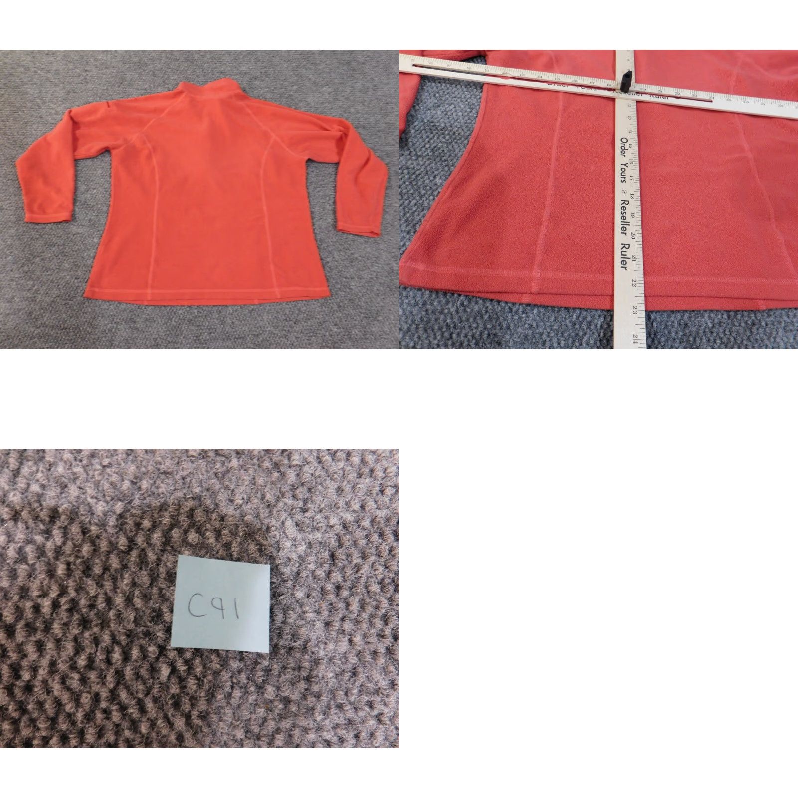 Vintage L.L. Bean Womens Sweater Fleece Small Pink 1/4 Zip Pullover Raglan Sleeves Retro Vintage No Size S / US 4 / IT 40 - 8 Thumbnail