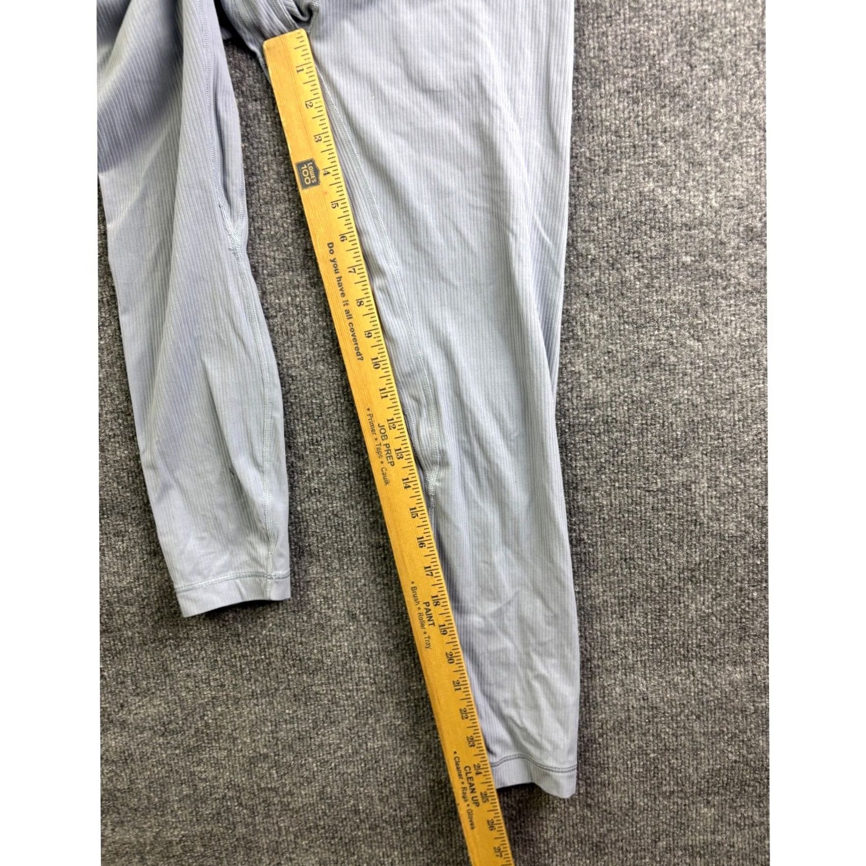 Lululemon Lululemon Ribbed High Rise Leggings Womens 6 Blue Grey Yoga Athletic 7/8 Pant Size 28" / US 6 / IT 42 - 4 Thumbnail