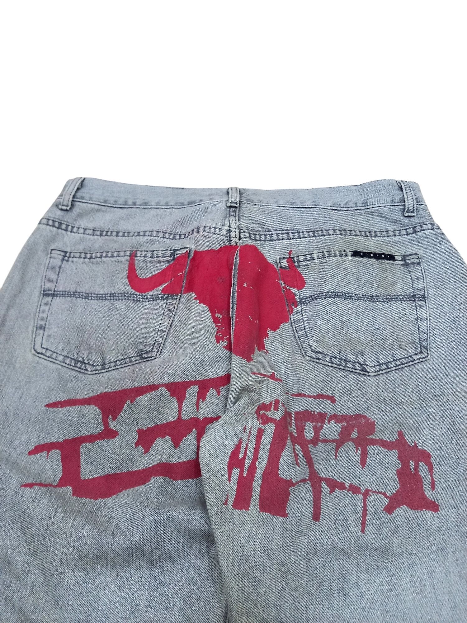 Rare! Y2K Sisley Made in Italy Rugged Jnco Style Denim