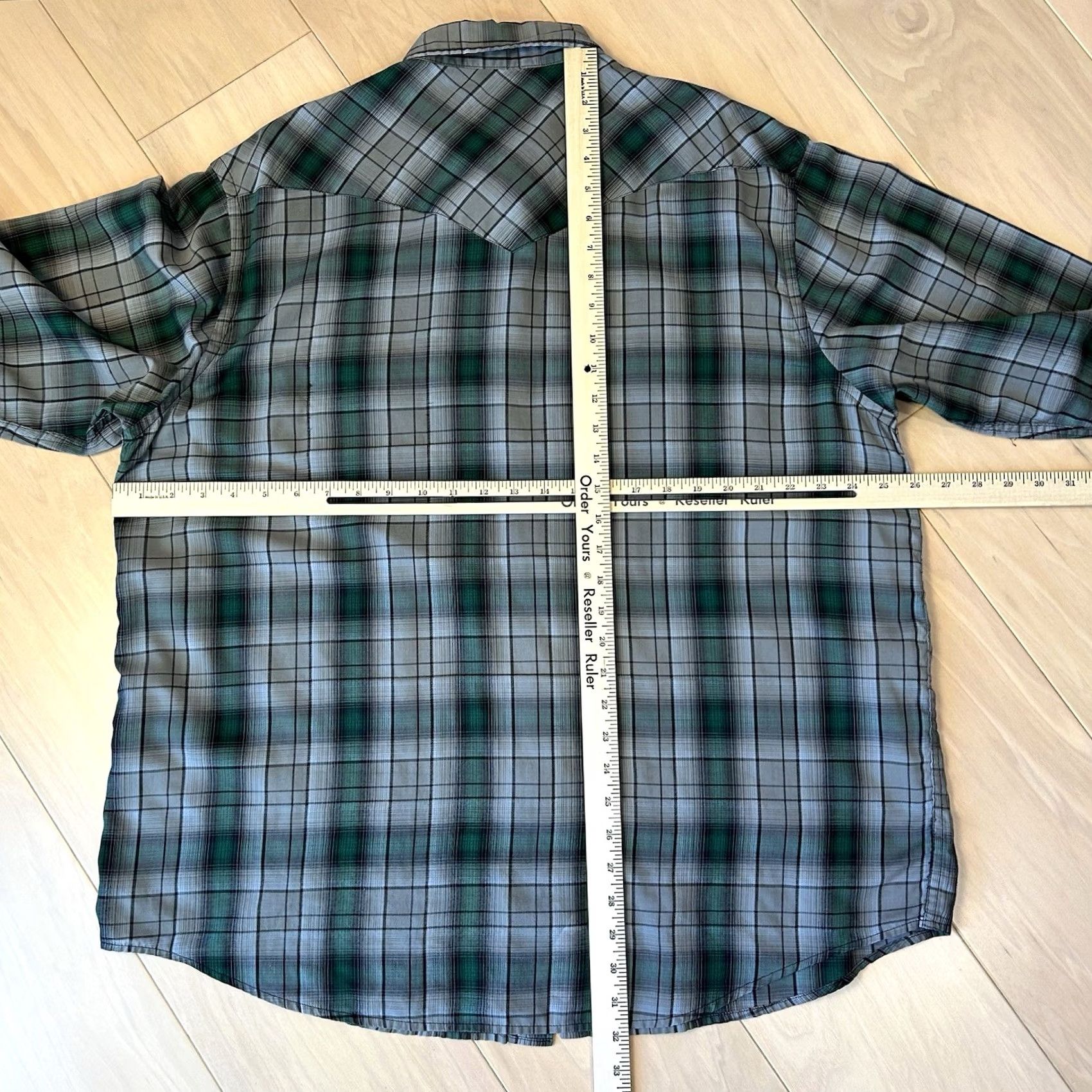 Pendleton Pendleton Frontier Shirt Western Pearl Snap Plaid Men’s XL Shirt XL Men’s Blue Green Cotton Blend Plaid Western Cowboy Outdoors Button-Up Pearl Snap Size US XL / EU 56 / 4 - 5 Thumbnail