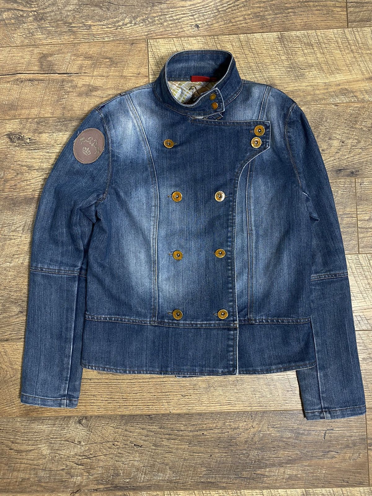 Vintage Vintage Outfit Sailor Military Style Denim Blazer Jacket 38 Size XS / US 0-2 / IT 36-38 - 1 Thumbnail