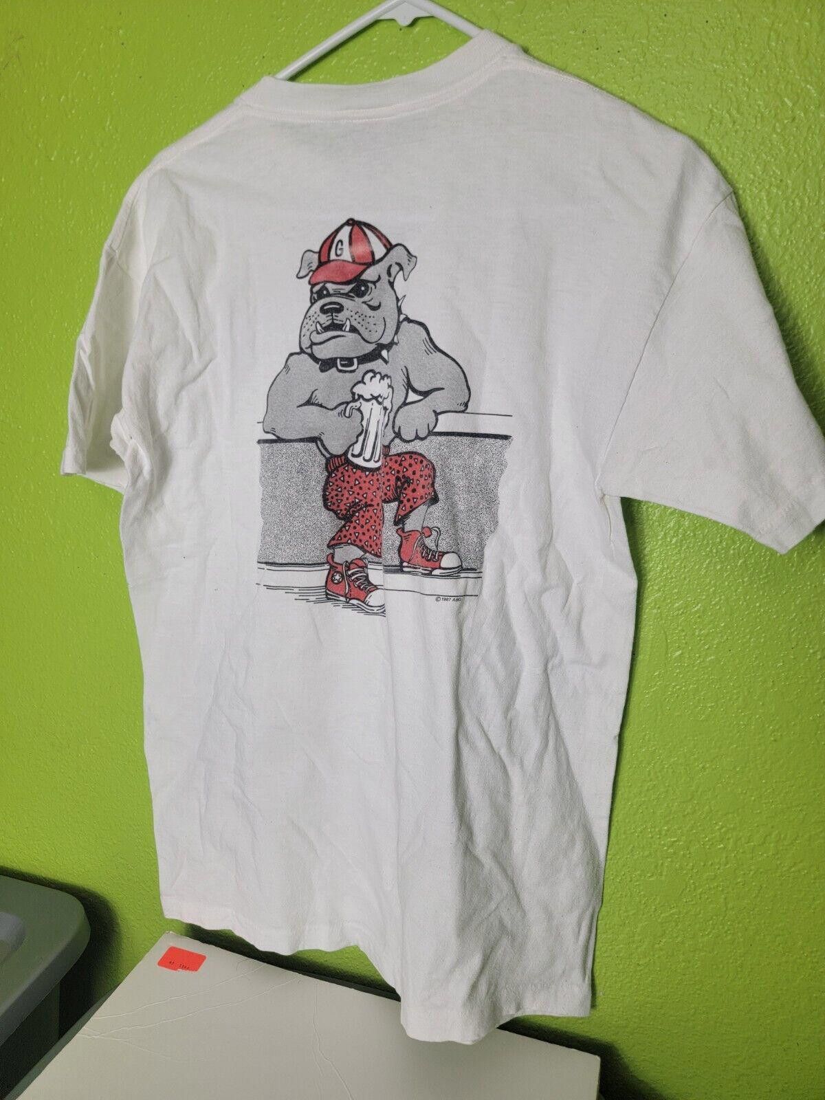 Designer Rare Vintage Georgetown Hoyas Shirt Pub 1000 Beer Club 80s Size ONE SIZE - 1 Thumbnail