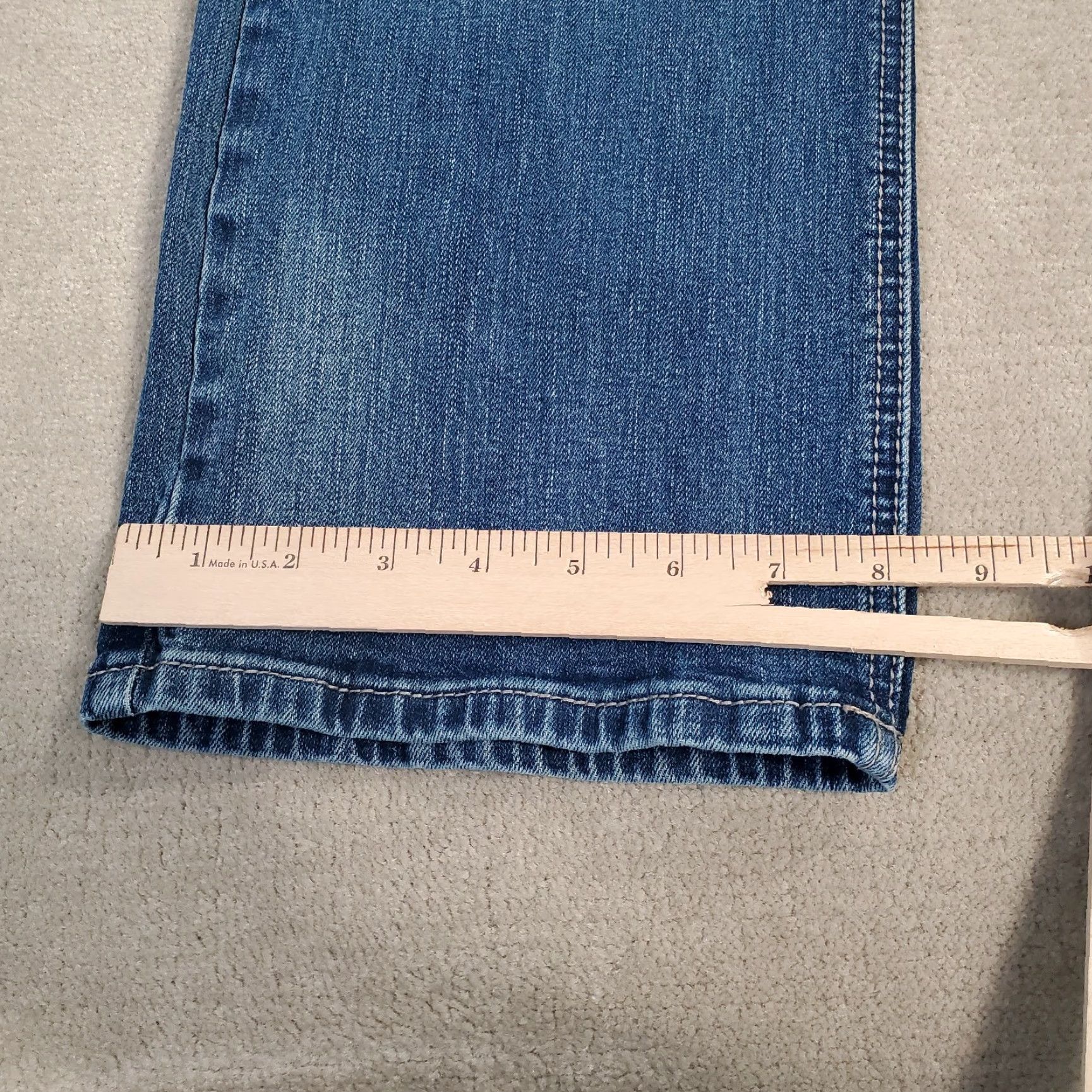 Vintage Rock & Roll Cowboy Jeans Vintage 46 Mens 38x32 Revolver Slim Straight Leg Rodeo Denim Blue Cotton Logo Pockets Size US 38 / EU 54 - 6 Thumbnail