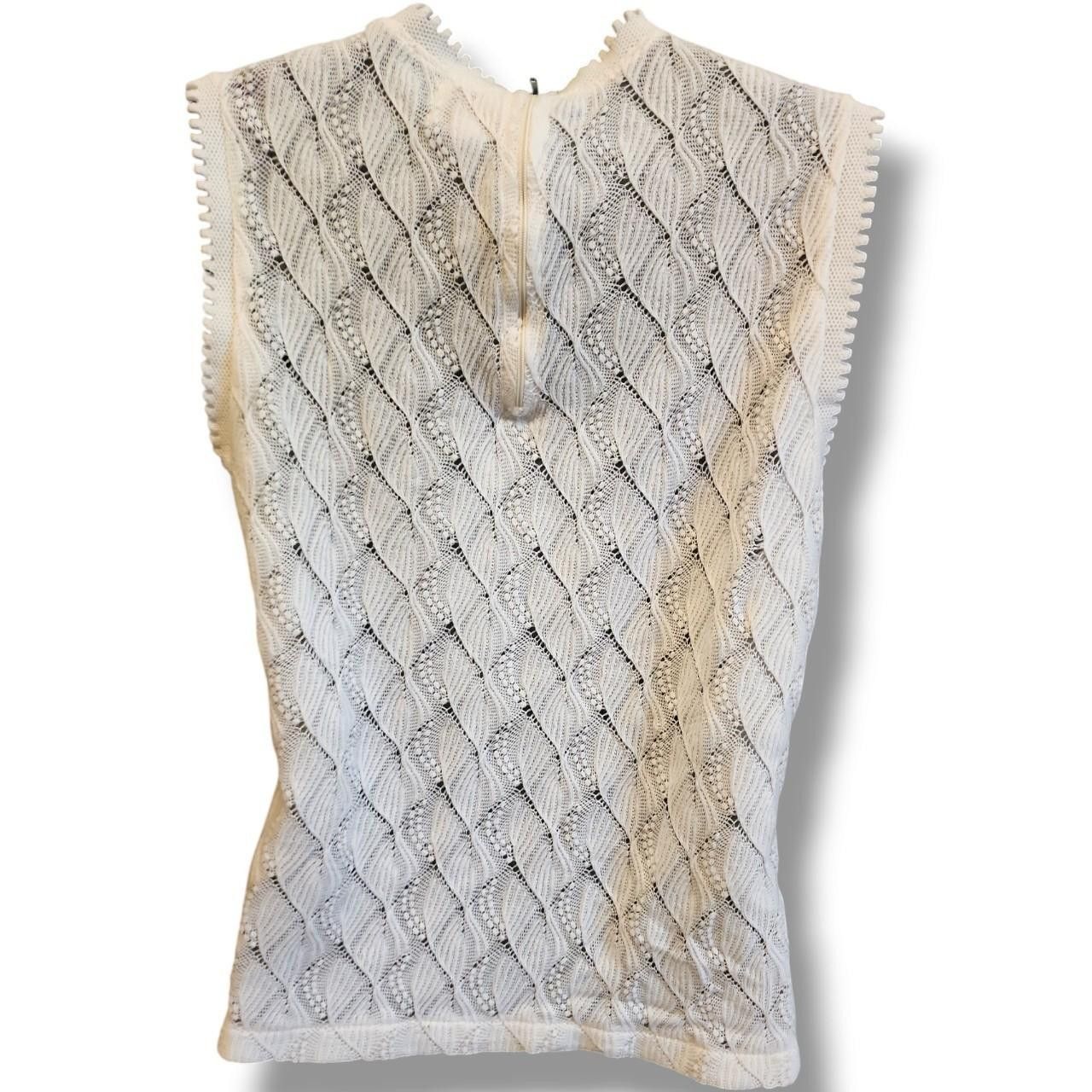 Vintage Vintage Crochet Tank Top Size L / US 10 / IT 46 - 4 Thumbnail