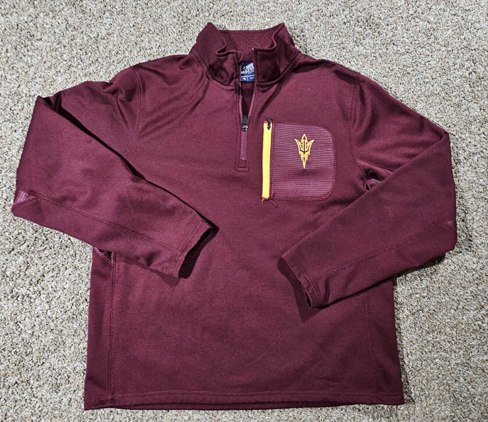 Designer ASU Sun Devils 1/4 Zip Campus Heritage Pullover M Arizona Size ONE SIZE - 1 Thumbnail