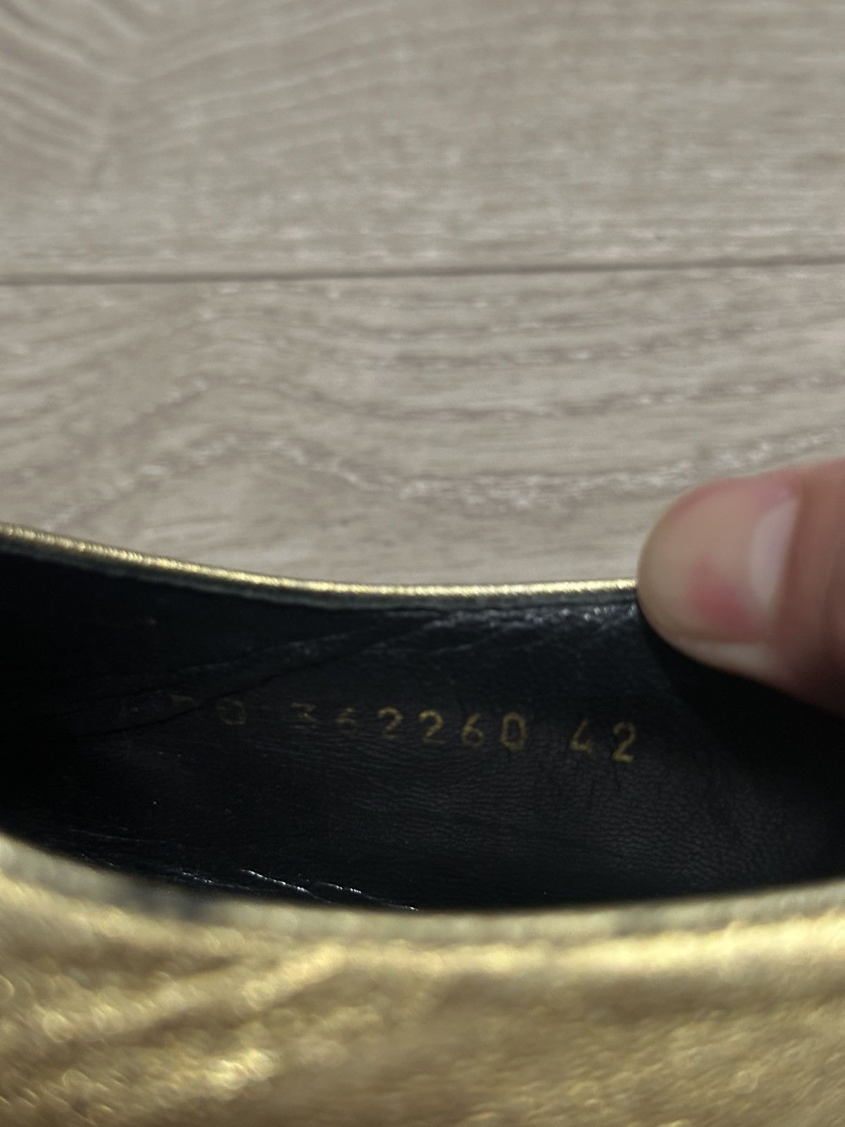 Hedi Slimane × Saint Laurent Paris FW14 Gold Creepers 42 Size US 9 / EU 42 - 8 Thumbnail