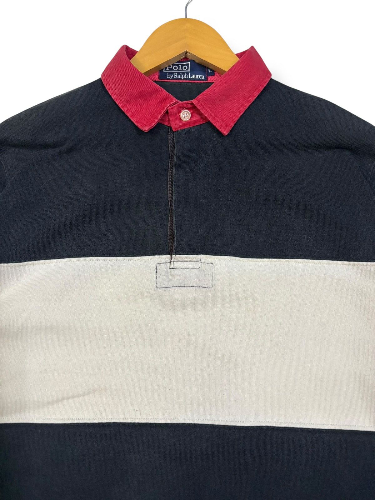 Ralph Lauren Vintage 90s Ralph Lauren Polo Rugby Long Sleeve Shirt Size US L / EU 52-54 / 3 - 4 Thumbnail